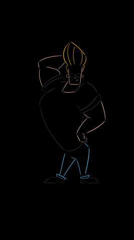 Johnny Bravo Android Wallpaper 1920x3415px