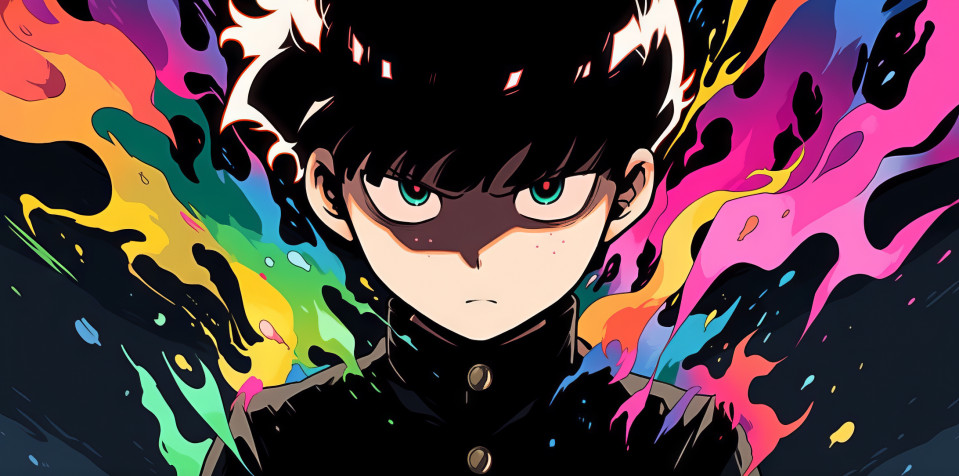 Mob Psycho Laptop Wallpaper 2184x1084px