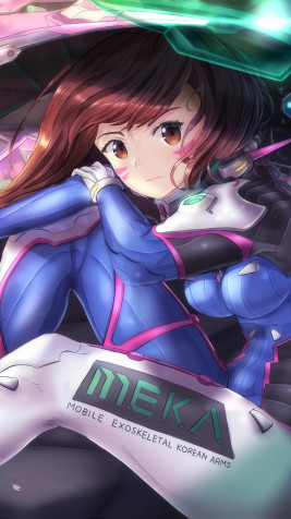 Dva Overwatch Phone Background 1080x1920px