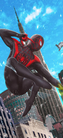 Miles Morales iPhone 11 Pro Wallpaper 1125x2436px