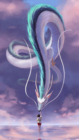 Haku Spirited Away Android Wallpaper Image 1126x1980px