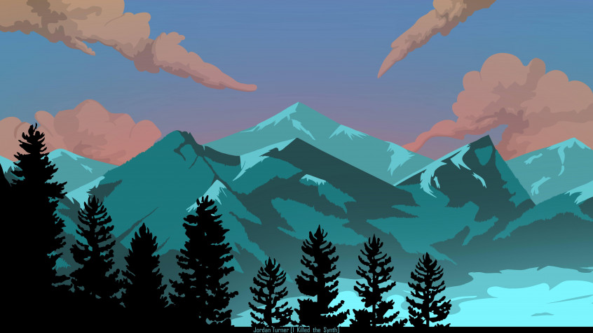 Illustration Laptop Background 7680x4320px