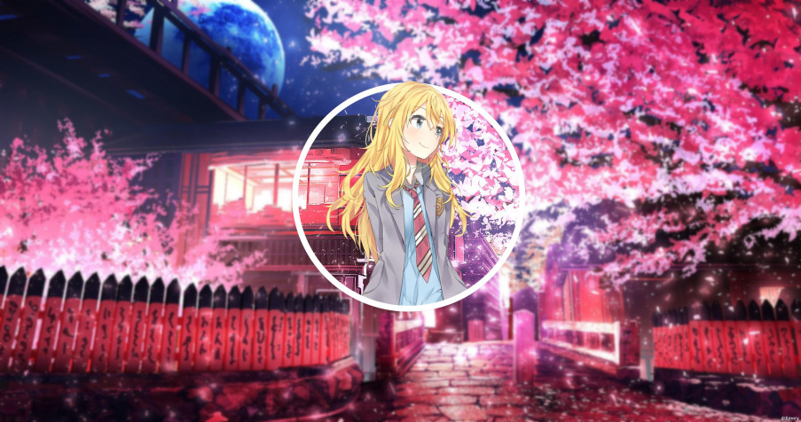 Kaori Miyazono MacBook Background 4096x2160px