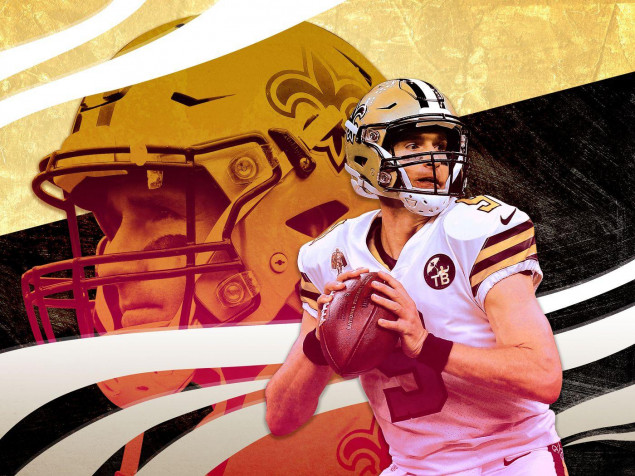 Drew Brees MacBook Background 1400x1050px