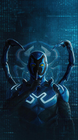 Blue Beetle iPhone Wallpaper Image 1080x1920px