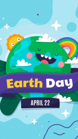 Earth Day Phone Background 1242x2208px