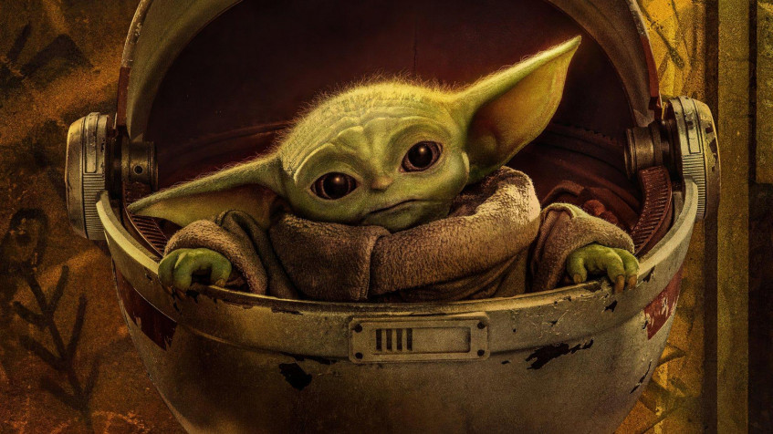 Baby Yoda Full HD 1080p Wallpaper 1920x1080px