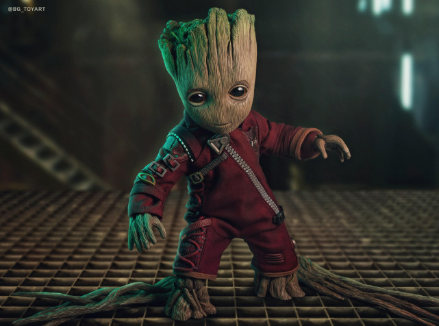 Groot Desktop Background 5376x3990px