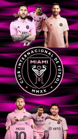 Lionel Messi Inter Miami Phone Wallpaper 1080x1920px