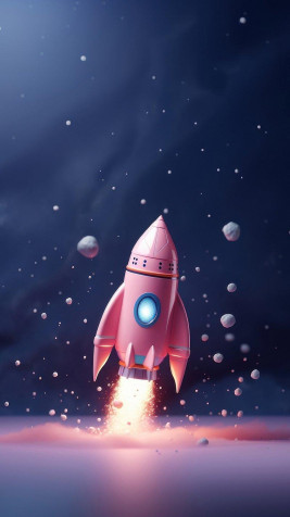 Rocket iPhone Background 800x1422px