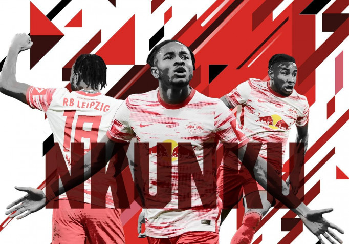 Christopher Nkunku HD Background 1360x949px