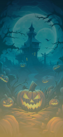 Jack Olantern Mobile Background 1463x3171px