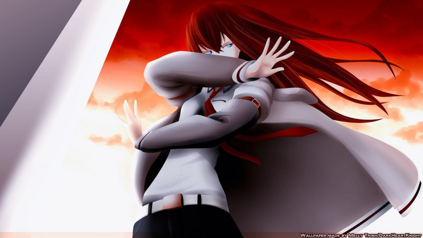 Kurisu Makise Full HD 1080p Wallpaper 1920x1080px