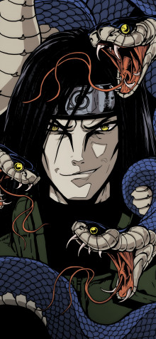 Orochimaru Android Wallpaper Image 1080x2336px