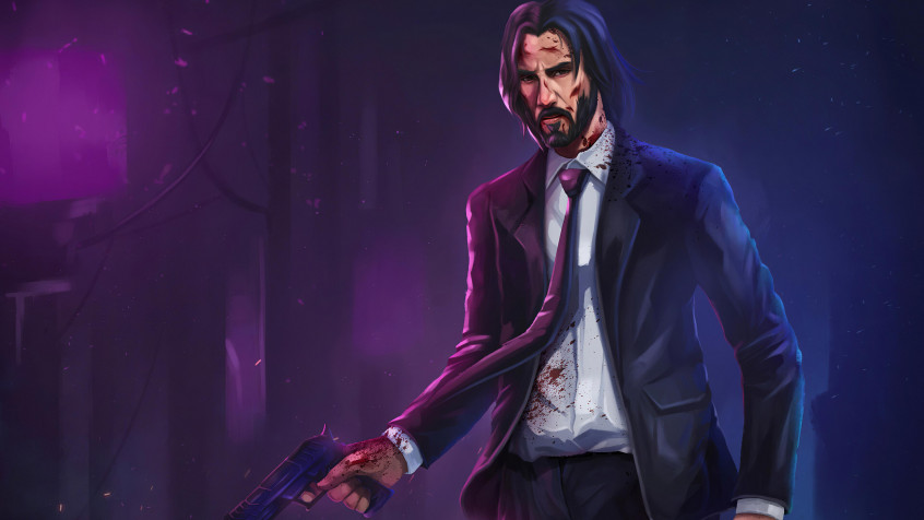 John Wick Fortnite 4k UHD Wallpaper 3840x2160px