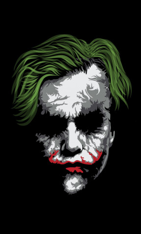 Joker Face Phone Background 1280x2120px