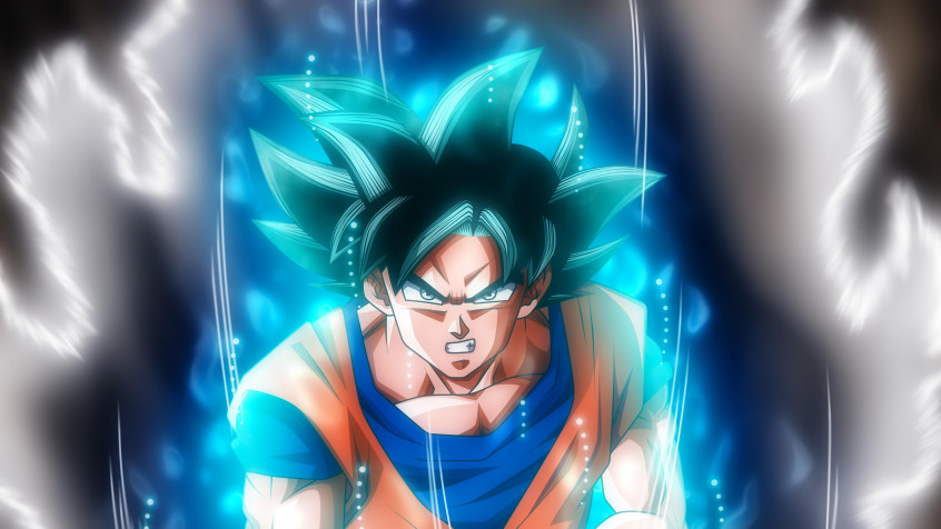 Goku Ultra Instinct Laptop Background 5760x3240px