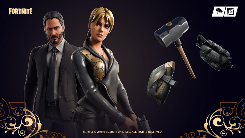 John Wick Fortnite Full HD 1080p Wallpaper 1920x1080px