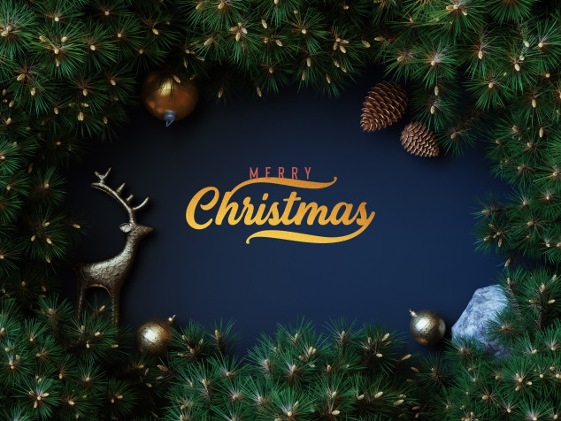 Merry Christmas HD Wallpaper 4000x3000px