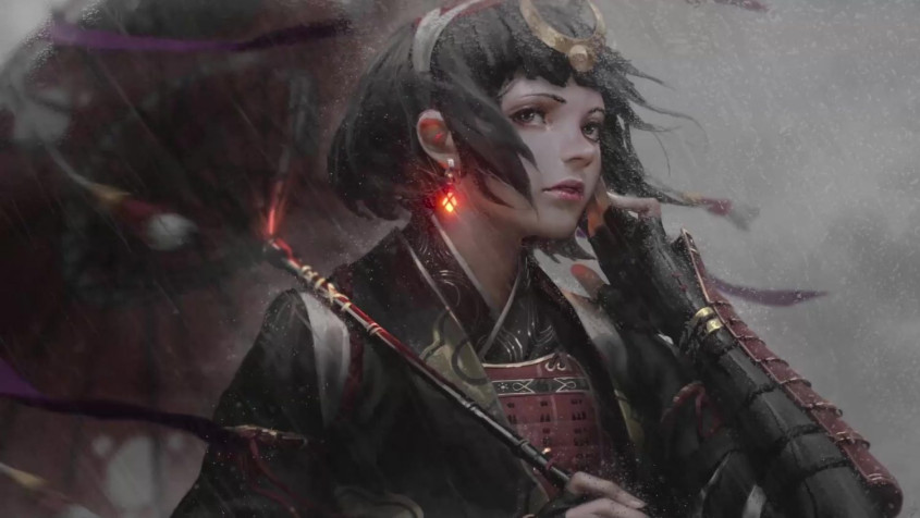 Samurai Girl Wallpaper 1500x844px