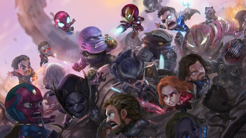 Cute Avengers 2k QHD Wallpaper 2560x1440px