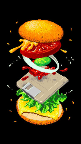 Burger Android Wallpaper Image 1080x1919px