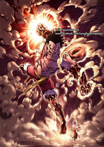 Luffy Gear 4 Snakeman iPhone Wallpaper Image 1024x1448px