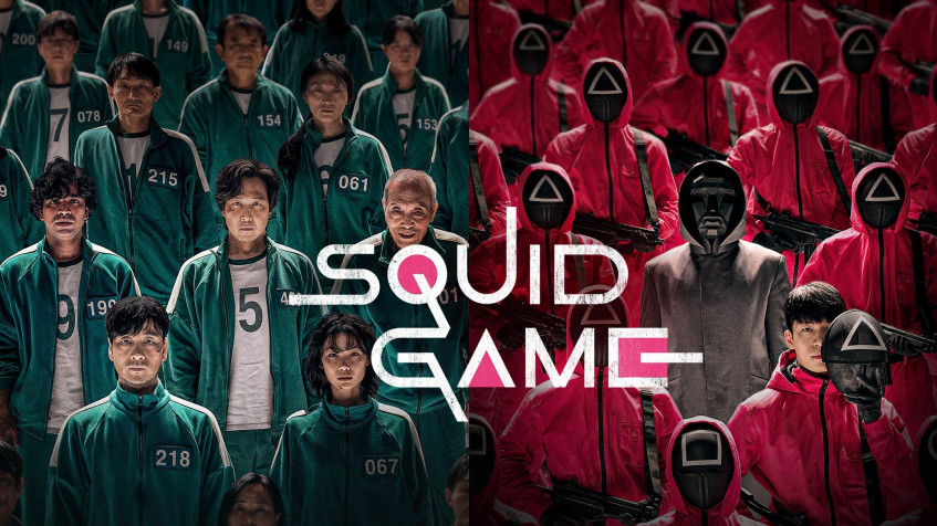 Squid Game Laptop Wallpaper 2161x1215px