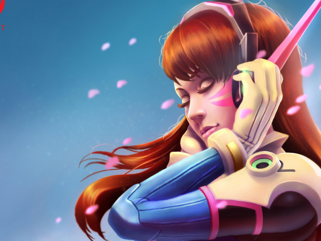 Dva Overwatch MacBook Background 1920x1440px