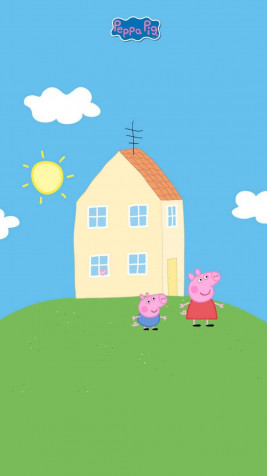 Peppa Pig iPhone Background 1080x1920px