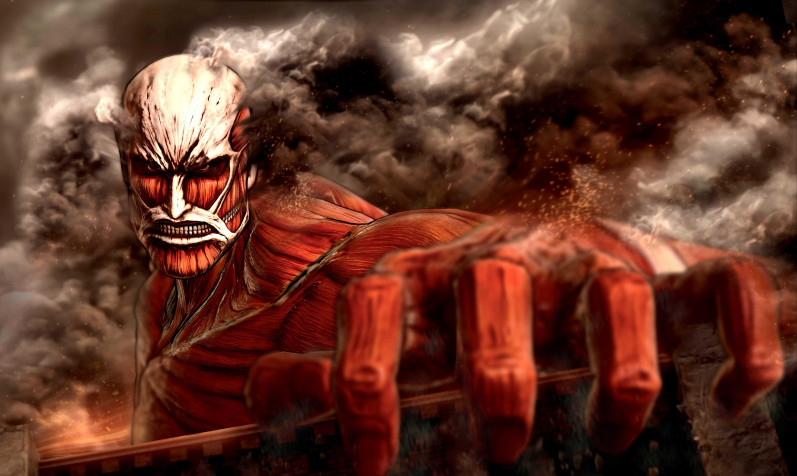 Attack On Titan Hd Laptop Background 6217x3713px