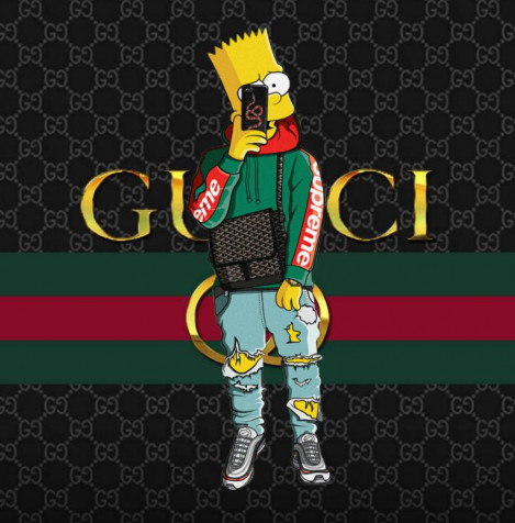 Cartoon Gucci Wallpaper for iPhone 1024x1039px