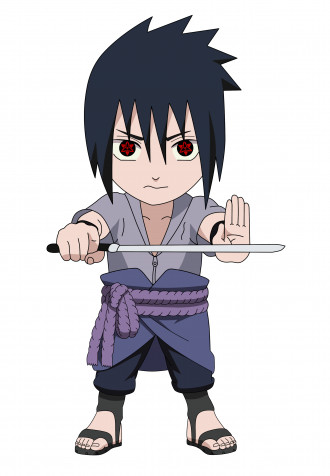 Sasuke Chibi iPhone Wallpaper 2500x3600px