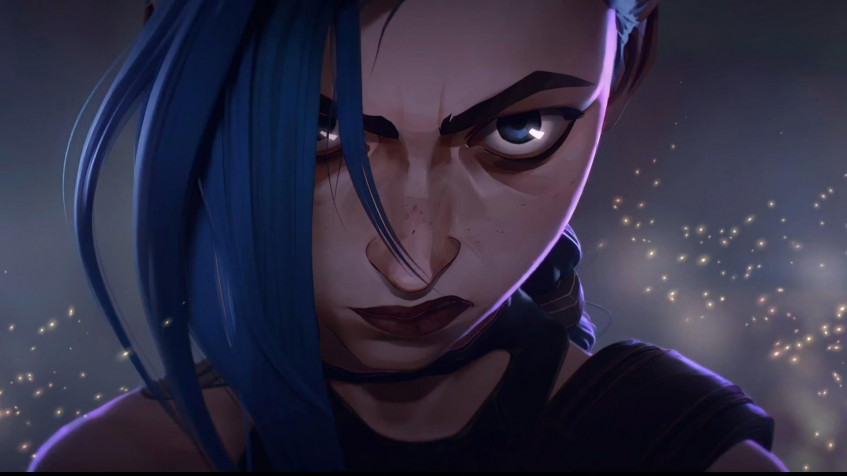 Arcane Jinx Full HD 1080p Wallpaper 1920x1080px