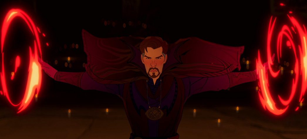 Cartoon Dr Strange Desktop HD Background 2372x1080px