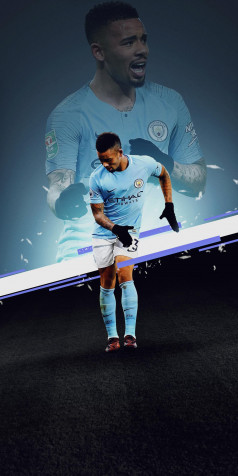 Gabriel Jesus iPhone Background 1200x2400px