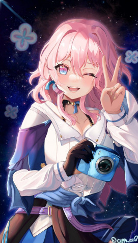 March 7th Honkai Star Rail iPhone Wallpaper 1166x2047px