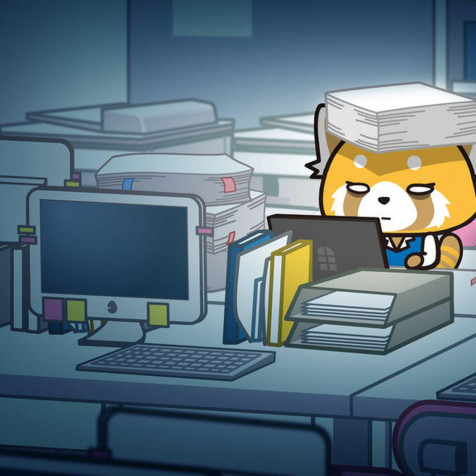 Title Aggretsuko Android Wallpaper Image 1400x1400px