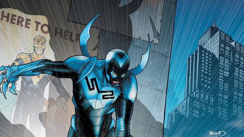 Blue Beetle Full HD 1080p Wallpaper 1920x1080px