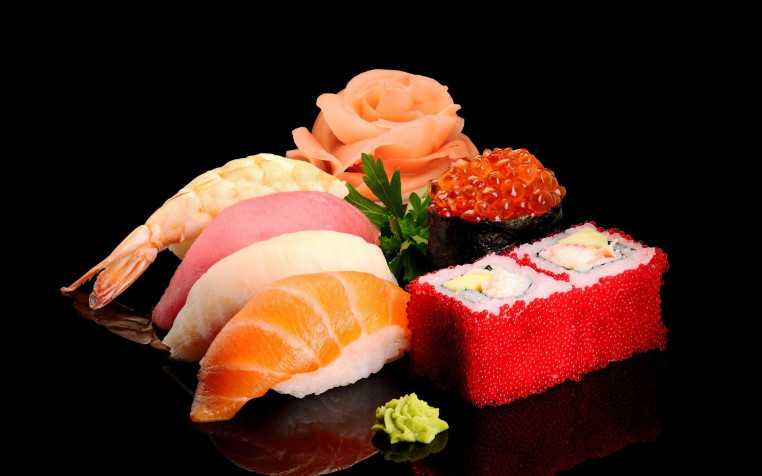 Sushi Widescreen HD Wallpaper 1920x1200px