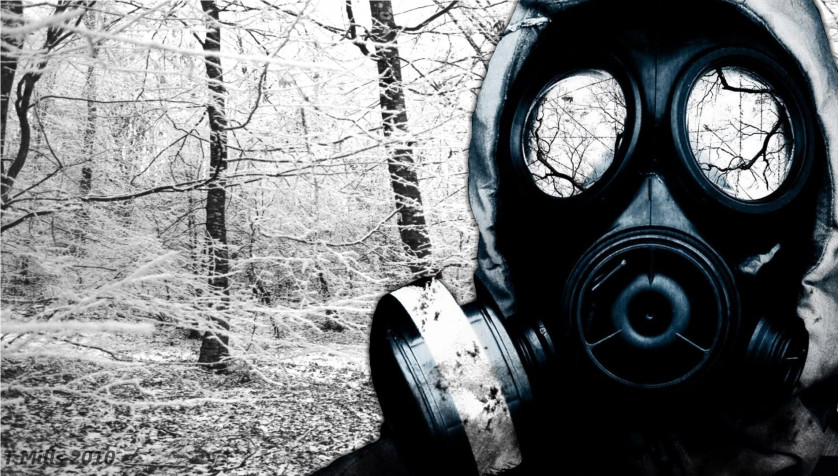 Gas Mask MacBook Background 1900x1080px