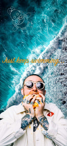 Mac Miller iPhone Wallpaper 828x1792px