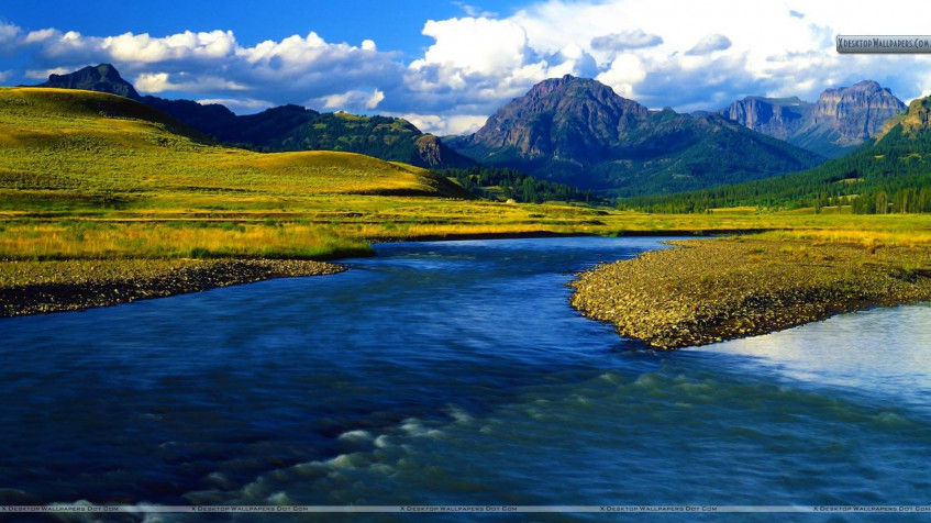 Yellowstone National Park Full HD 1080p Wallpaper 1920x1080px