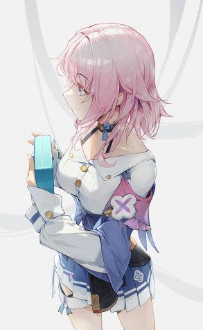 March 7th Honkai Star Rail Android Wallpaper Image 2000x3243px