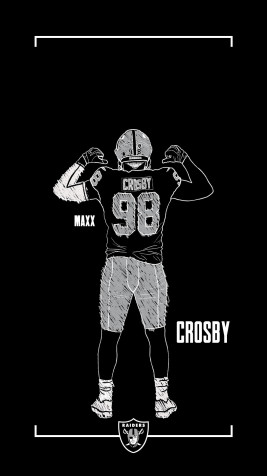 Maxx Crosby Phone Background Image 1080x1920px