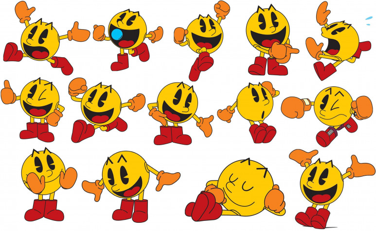 Pacman Laptop Background 3000x1846px