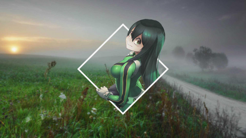 Tsuyu Asui Full HD 1080p Wallpaper 1920x1080px