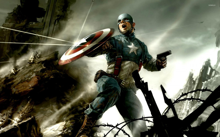 Cool Captain America Widescreen HD Wallpaper 1920x1200px