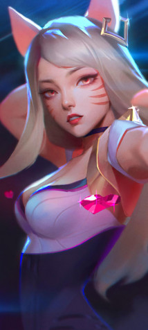 Ahri iPhone Background 720x1600px