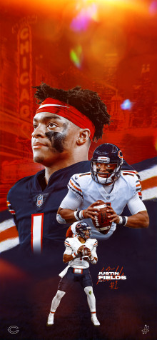 Chicago Bears Android Wallpaper Image 2000x4327px